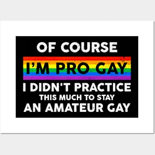 Pro Gay Pride Awareness Lgbt Rainbow Posters and Art